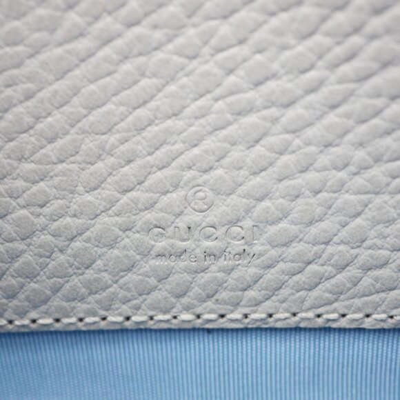 Gucci GG Marmont Super Mini Calfskin Leather Camera Shoulder Bag Grey 772759 - Picture 13 of 14